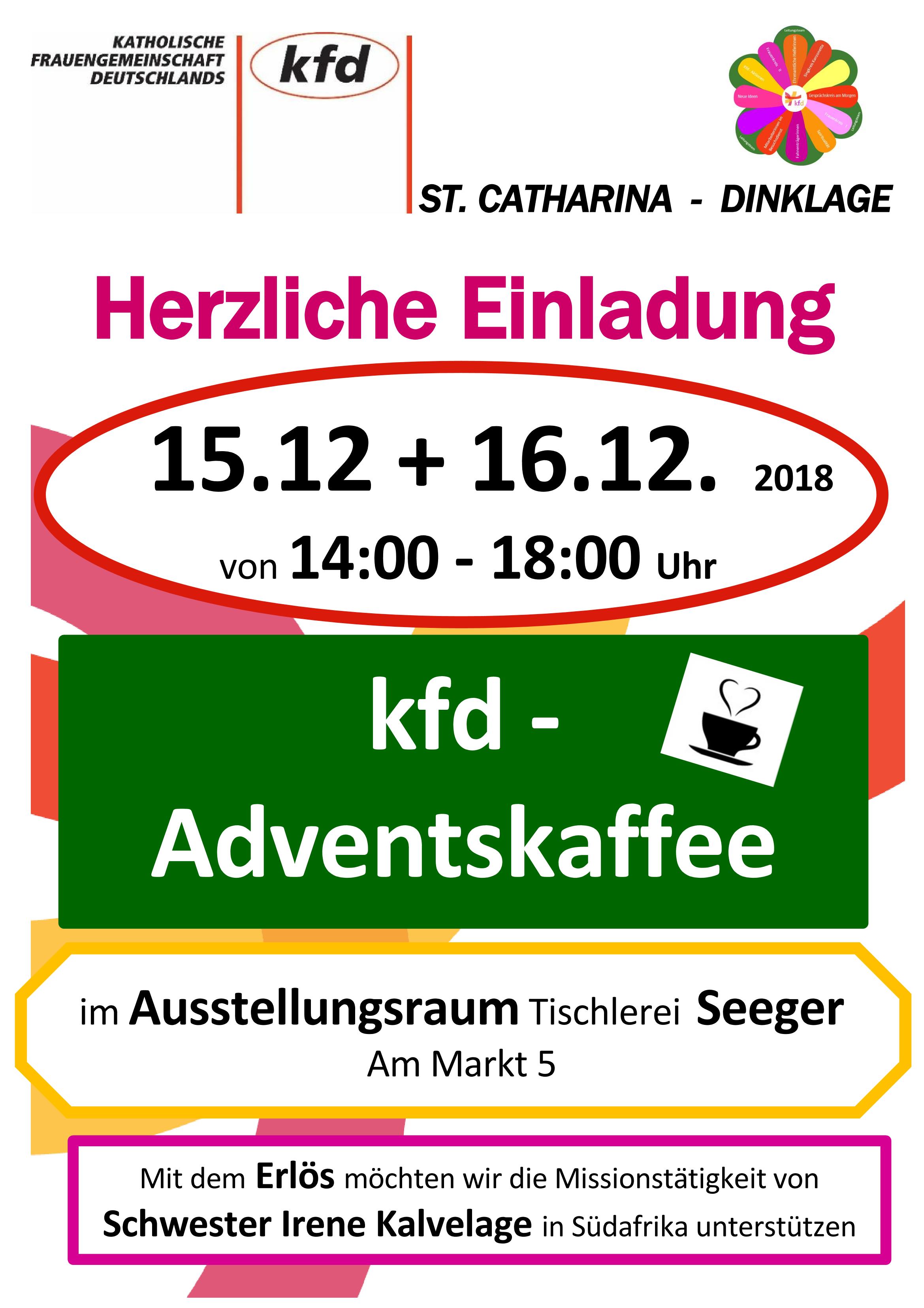 Einladung Adventskaffee